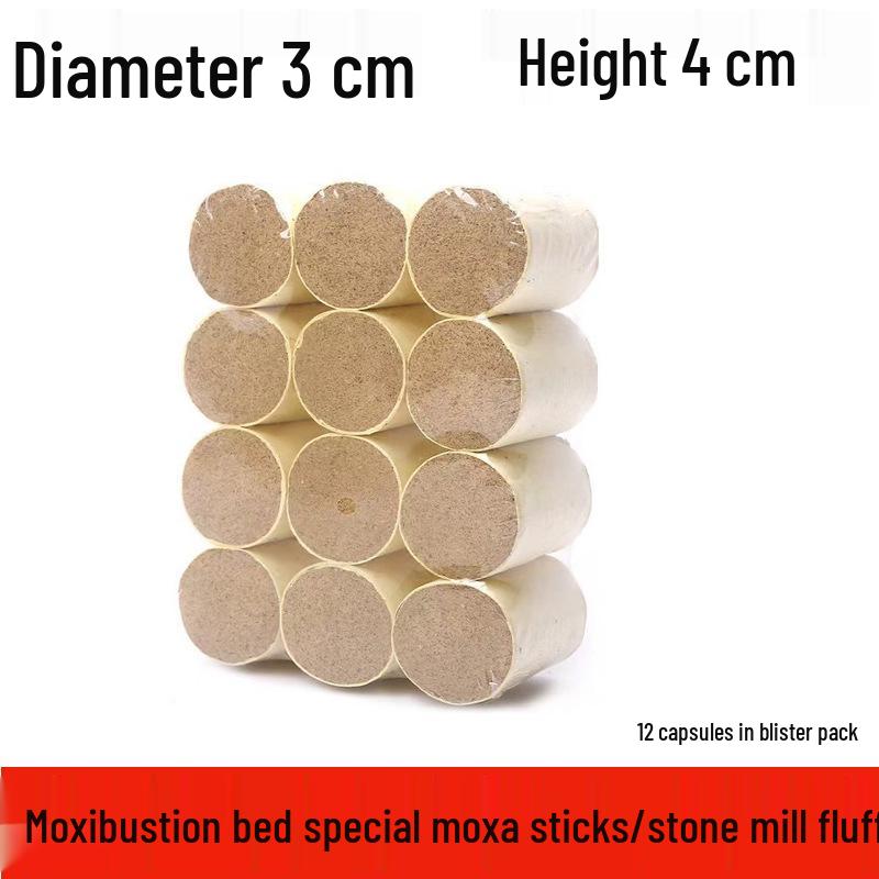 Yang-Nourishing Large Moxa Stick 3*4cm for Moxibustion Bed - Thick, Warm, Penetrative Moxibustion Instrument for Beauty Salons