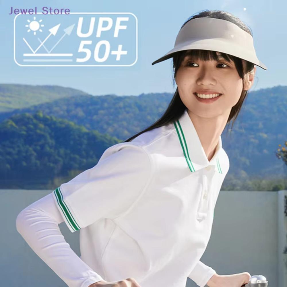 Foldable Seamless Visor Cap Sun Protection Summer Sun Hat Simple Women Sun Hat  Outdoor Sport Cap