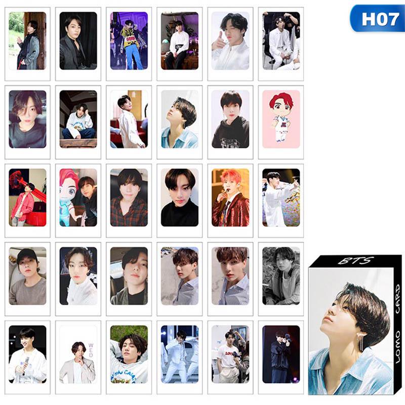 Набор карточек с изображением участников корейской поп-группы BTS