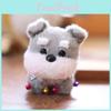 Cute Dog Plush Doll With Pp Cotton Filling For Bag Accessory And Collectible Gift