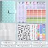A6 Refillable Ledger Notebook Larbu Macaron Buckle Polka Dot Cash Budget Planner Portable Binding Journal with Replaceable