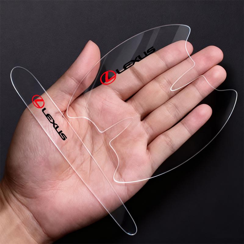 8Pcs Car Door Bowl Handle Protective Sticker Anti-collision Strip For Lexus F SPORT ES RX NX LS UX LM LX GX LC RZ IS CT GS RC HSJT3