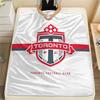 Toronto Football Club Flannel Blanket, High quality Comfortable for All Seasons, Home Decor, Warmth and Comfort