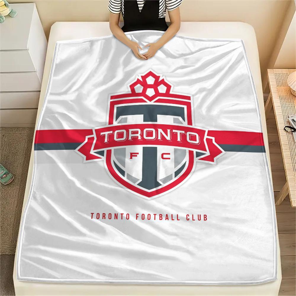 Toronto Football Club Flannel Blanket, High quality Comfortable for All Seasons, Home Decor, Warmth and Comfort