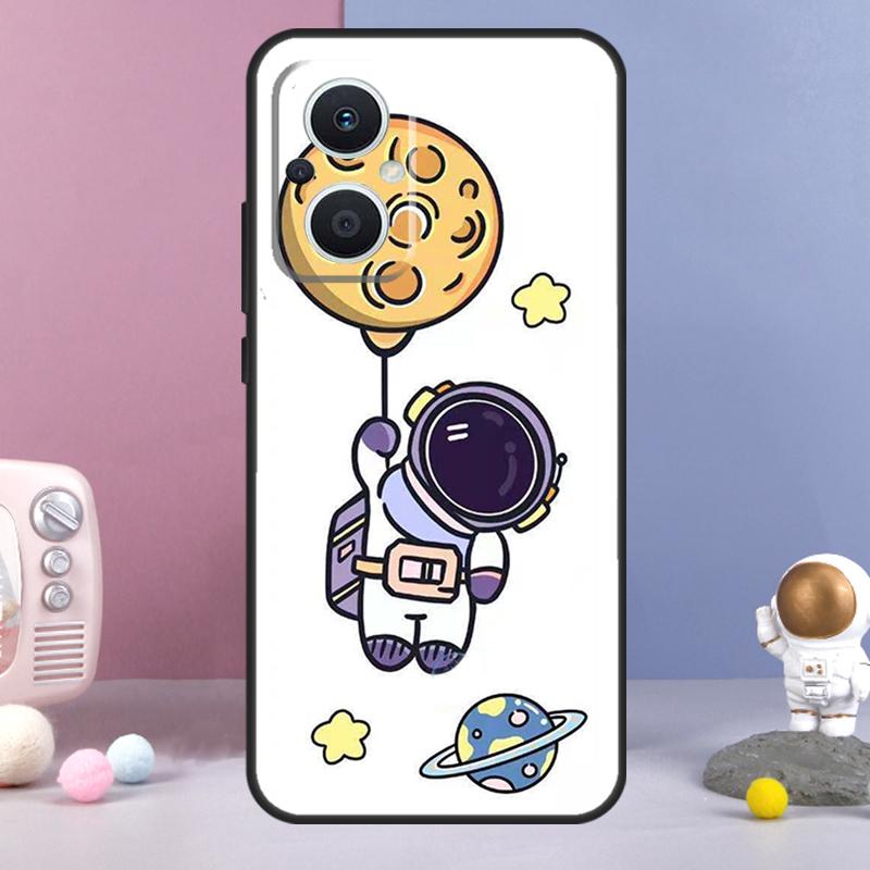 Чехол с астронавтом и космическим кораблем для OPPO Reno 8 Lite 11F 12F 13F 14F 10 11 12 13 14 Pro OPPO Find X9 X5 X6 X8 Pro