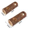 Hollow Tree Trunk Wooden Hamster Tunnel Hideout Animals Cage New Mouse Tube Toy  Reptile Small