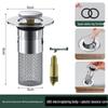 Stainless Steel Anti-Hair Pop-Up Washbasin Drain Filter