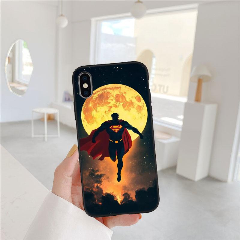 CJ106 Superman Soft Shell Phone Case for Redmi Note 10 11 12 Pro Max 10S 10C 10T 11A 11S 12S 12C