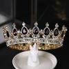 European and American Water Diamond Crown Full Circle Large Crown Bride's Headwear Crown