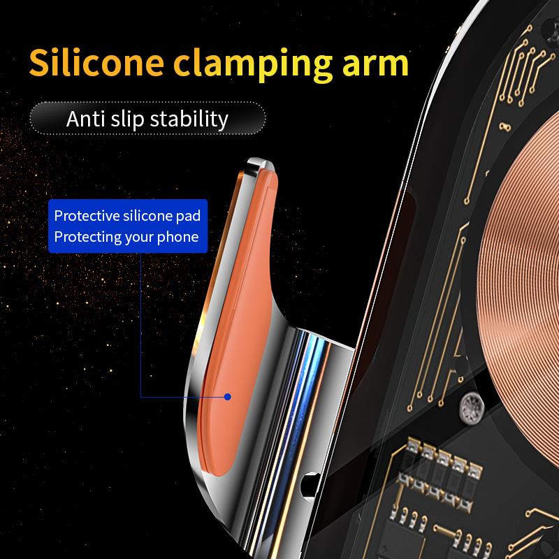 2024 M11 Magic Clip, прозрачный дизайн линий, автомобильный кронштейн с беспроводной зарядкой для мобильного телефона, открывающаяся и закрывающаяся навигационная стойка, автомобильные принадлежности