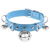 Cosplay Choker Leather Bell Necklace Punk Style Adjustable Neck Jewelry Men Women Role Play Party Accessories