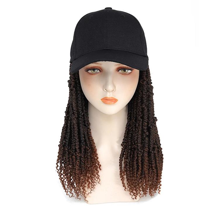 Julianna Hair Factory Synthetic Bomb Twist Baseball Cap Wig Bomb Twist Hat Wigs