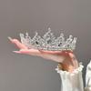 Luxurious and elaborate crown hair accessories, birthday dress crown, bridal wedding hairstyle headband, decorative headpiece