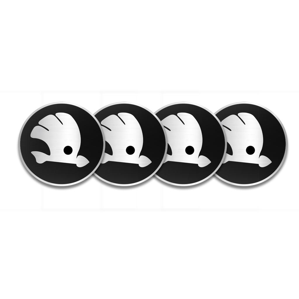 4Pcs Car Styling Wheel Hub Cap Stickera Auto Refit Accessories For Skoda S Fabia Rapid Octavia Superb A5 a7 2 Kodiaq Scala VRS