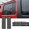 Декоративная накладка на заднее стекло автомобиля для Jeep Wrangler JK JL 2007- 4-дверные аксессуары черного цвета