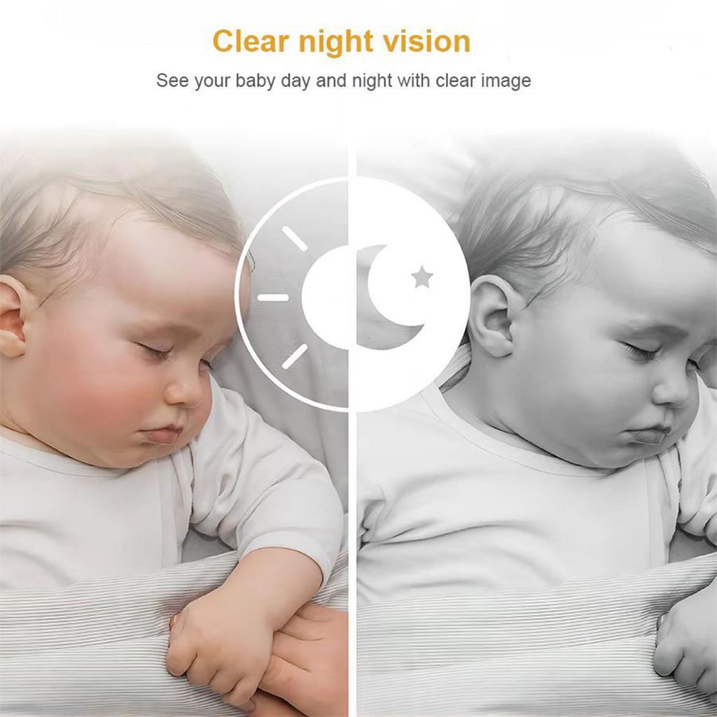 5-Inch Baby Monitor 1080P with 2-Way Talk HD Night Vision and Remote Pan/Tilt/Zoom for Baby Care and Monitoring