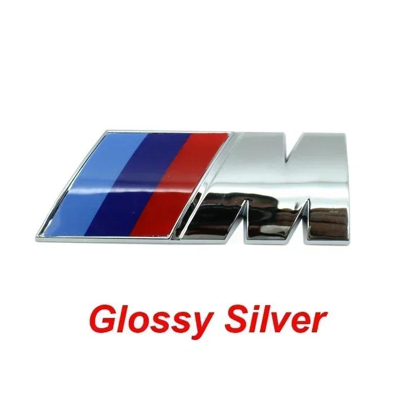 BEKV7 1Pcs ABS M Logo Car Fender Side Emblem Sticker For BMW M1 M4 M5 M6 M2 M3 M7 F48 E83 F39 F10 G01 F30 Rear Trunk Badge Accessories