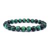 Natural Green Elastic Beaded Tiger Eye Bracelet