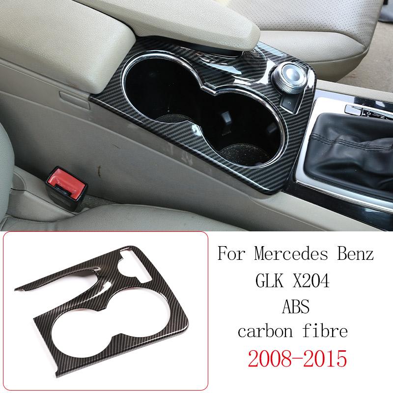 Для Mercedes Benz GLK X204 2008-2015 ABS Карбоновое волокно Декоративная панель Центральной консоли автомобиля Наклейка Аксессуары для интерьера автомобиля