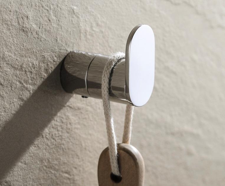Stainless Steel Wall Hook Chrome Towel Hook Modern Bathroom Robe Hook for Home Apartment Use