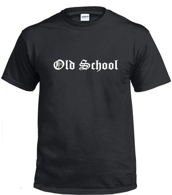 Футболка Old School Thug Черно-белая Уличная одежда Староанглийский Оригинальная футболка