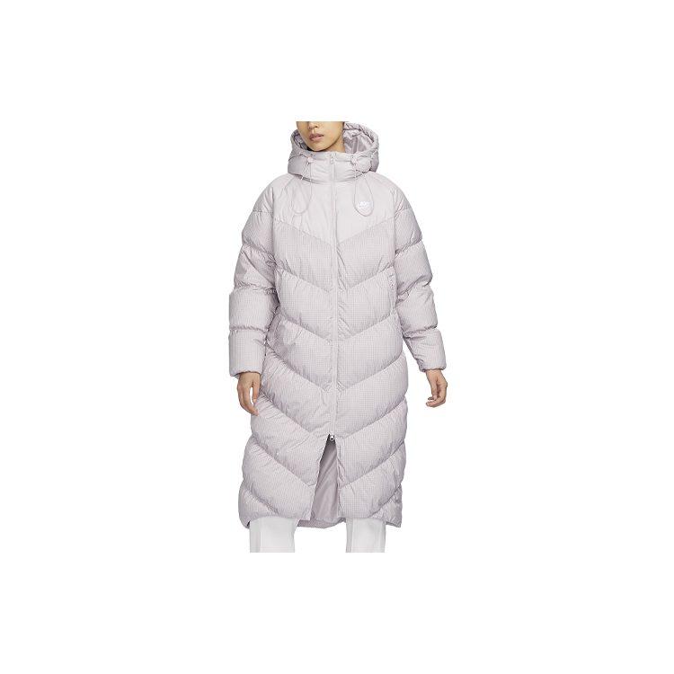 Nike Женская пуховая куртка серо-фиолетовая FD8213-019