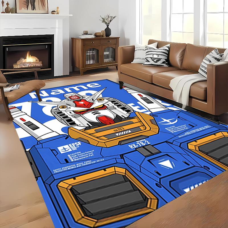 Custom personalization Mobile Suit Gundam Area Rug - Perfect For Kitchen, Bathroom,Laundry Room Decor Large Size Available,Gift All Seasons