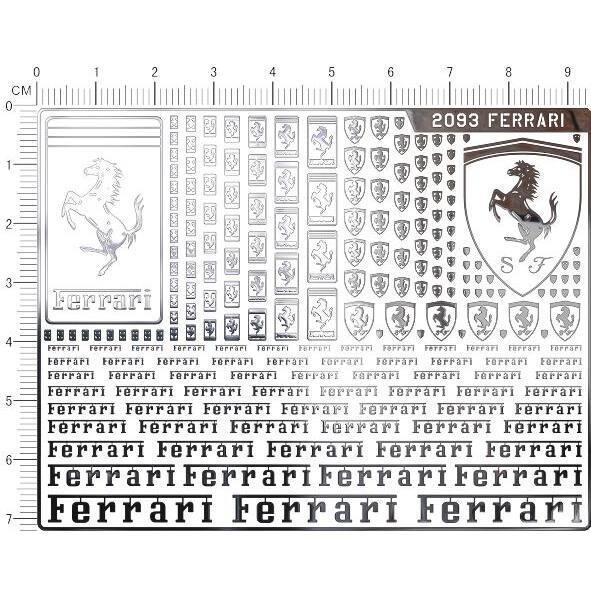 Car Racing Sports Metal Sticker for Ferrari Roma 488 Portofino F8 Roma Spider SF90 Competizione Modified Decoration Accessories GP2