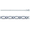 [R7729] - Silver 'Figaro' Silver Chain (rhodium) - 45cm 1. 4 Mm