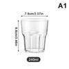 Акриловые чашки для виски, небьющиеся прозрачные пивные чашки, пластиковые чашки для кофе, молока, завтрака, стеклянные стаканы для напитков, сока, чая