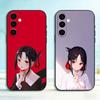 Kaguya-sama Кагуя Синомия Чехол для телефона Черный Силиконовый Мягкий Для Samsung Galaxy A73,A72,A71,A70,A53,A52,A51