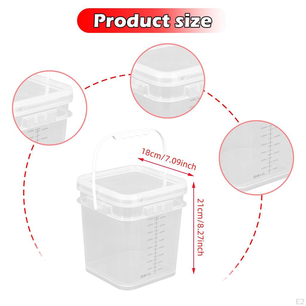 Герметичное ведро для краски для смешивания и рыбалки