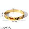 Браслет из титановой стали с эмалью для девочек старшего возраста, браслет из 18-каратного золота из нержавеющей стали, браслет ins