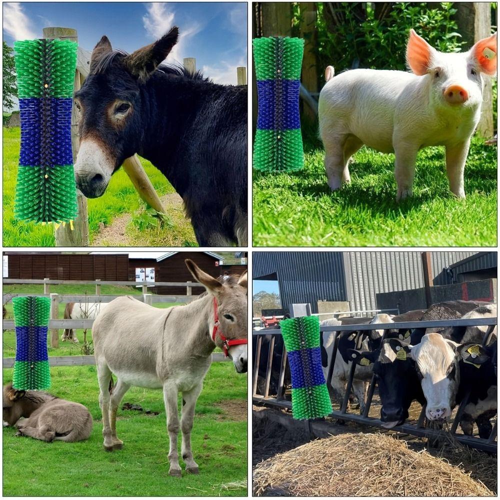Deep Massage Livestock Grooming Brush Cylinder Brush Itch Relief Brush  For Cow