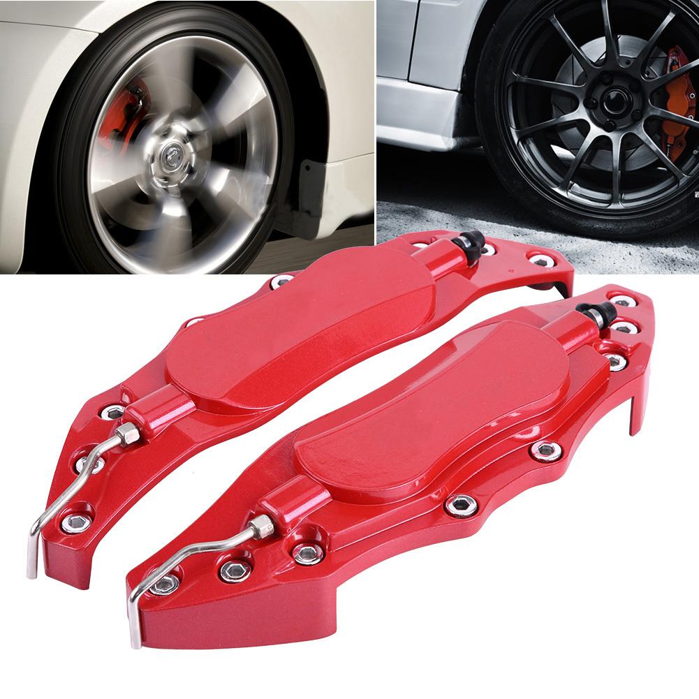 2pcs Car Aluminum Brake Caliper Protector Cover for Wheel Hub 16in 17in Medium