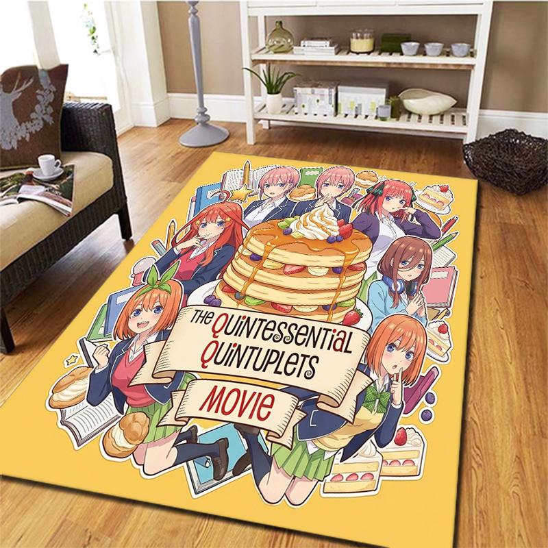 The Quintessential Quintuplets Carpet Rug For Living Room Bedroom Home Sofa Decoration Kids Play Nonslip Floor Mat