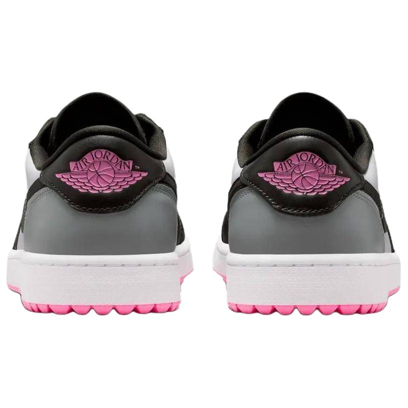 Кроссовки Air Jordan 1 Low Golf с шипами Белые Светлый пемзовый Унисекс Розово-светящиеся Секвойя DD9315-119