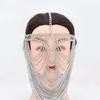 Masquerade Mask Party Alloy Jewelry Stage Costume Performance Costume Metal Face Chain Jewelry