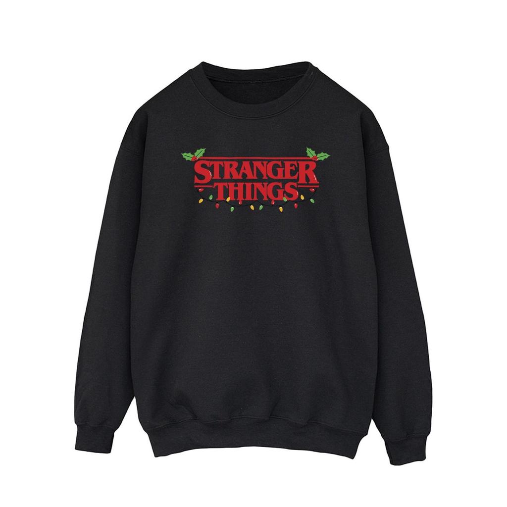Netflix Mens Stranger Things Christmas Lights Sweatshirt