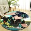 Personalized Genshin Impact Round Chair Office Rug - Perfect for Mat, Office Chair & More - Ideal Gift for Birthdays and Holidays