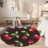 Cherry Round Office Rug Design for Outdoor Decorate room Balcony Living Rooms Antislip Round Carpet Anime Office Decor Spiritual Gift