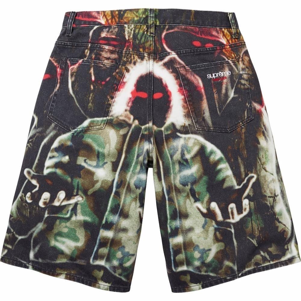 Supreme Шорты джинсовые мешковатые разноцветные Shadows