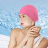 1 шт. Шапочка для плавания с защитой ушей, эластичная ткань, однотонная шапочка для плавания, для коротких/длинных волос, для больших детей, полиэстер, женская/мужская