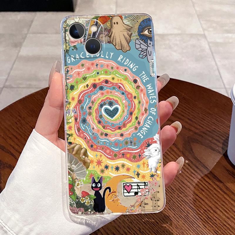 Jelly Cases For iPhone 13 13 Pro Max Capa Clear Soft TPU Back Cover For iPhone 13 Pro Max Cute Rabbit Cat Dinasaur Phone Case