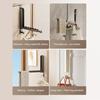 Folding Clothes Drying Rack Rustproof Corrosion Resistant Strong Load-bearing Easy To Install Laundry Hanging Hook Coat Rack with 6 Groves