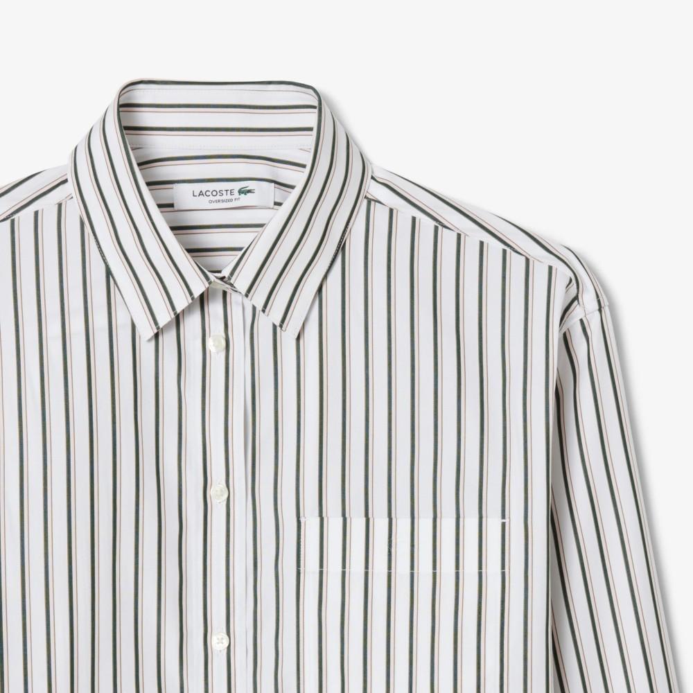 [lacoste] Women's Oversized Poplin Shirt CF0215-55N8I4