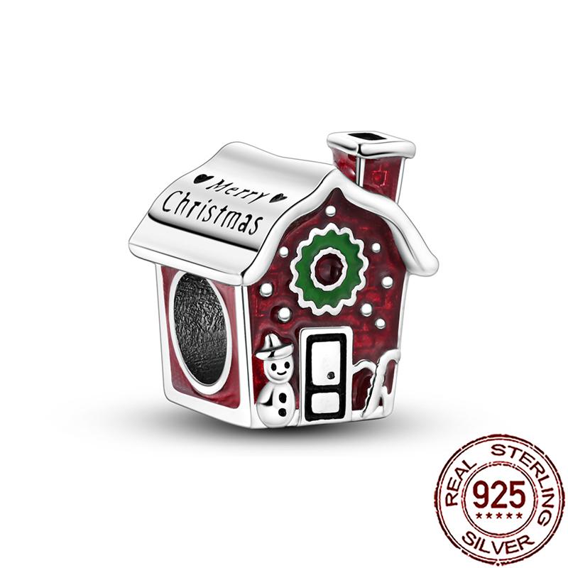 Новые Подвески Медные Рождественский Дед Мороз Шарм Бусины Подходят для Браслета Змеиная Цепочка Ожерелья Женские DIY Украшения