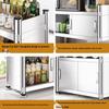 Yingbai Kitchen Countertop Pot and Spice Storage Cabinet
