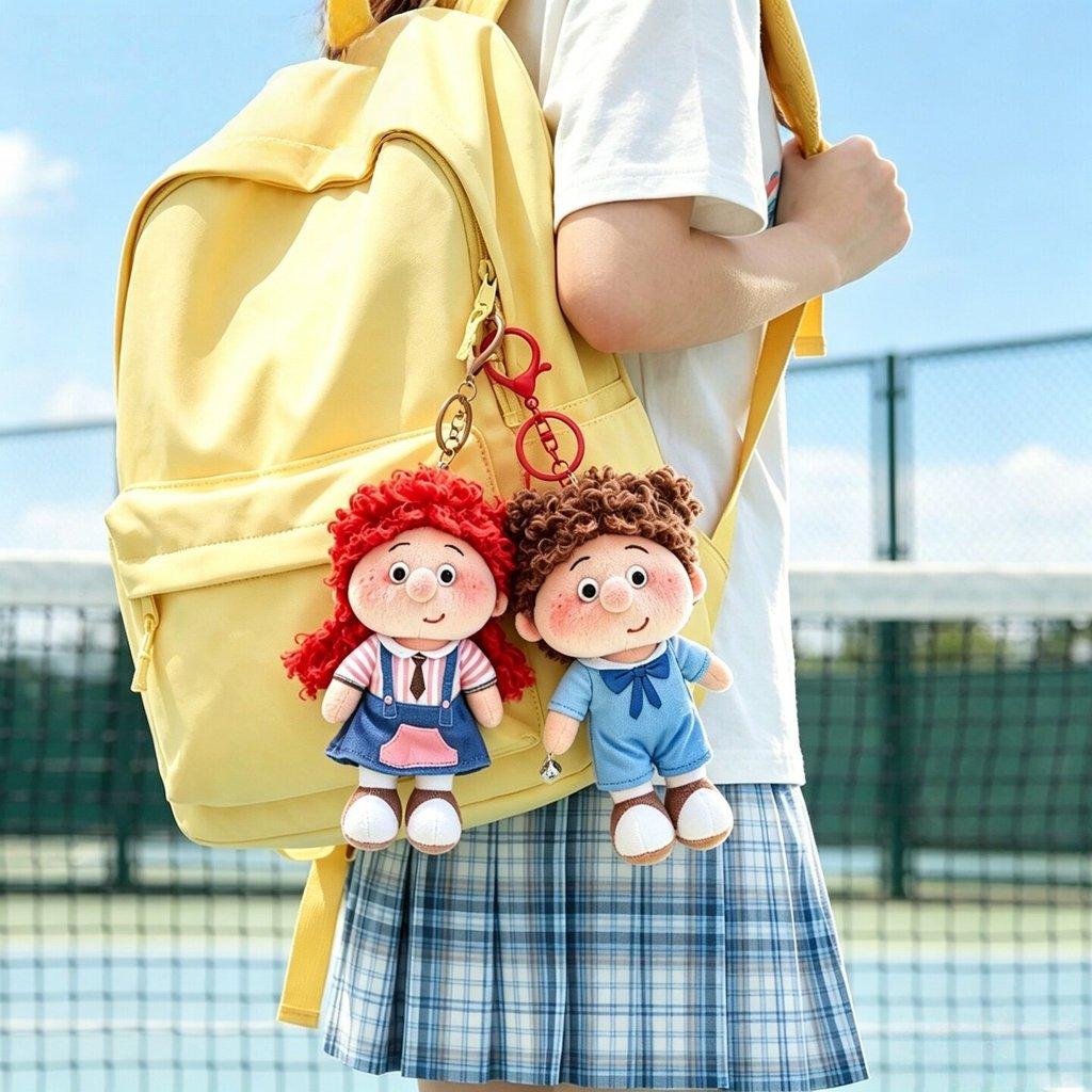 16cm Plush Figure Keyring With Pp Cotton Filling For Collectors And Gifts
