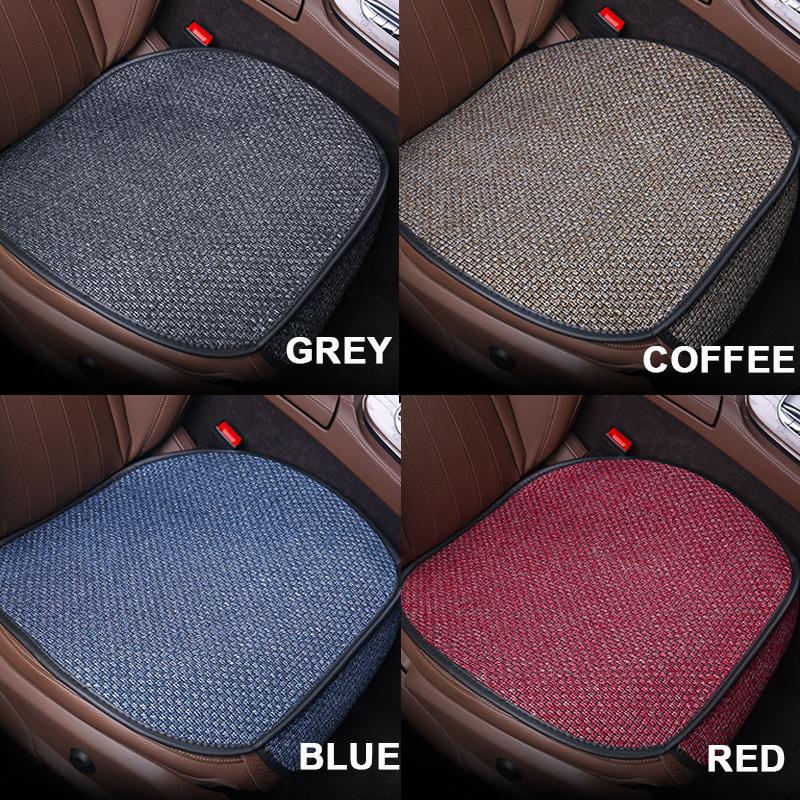 SEAMETAL Flax Car Seat Cover Protector Linen Front Seat Cushion Comfortable Breathable